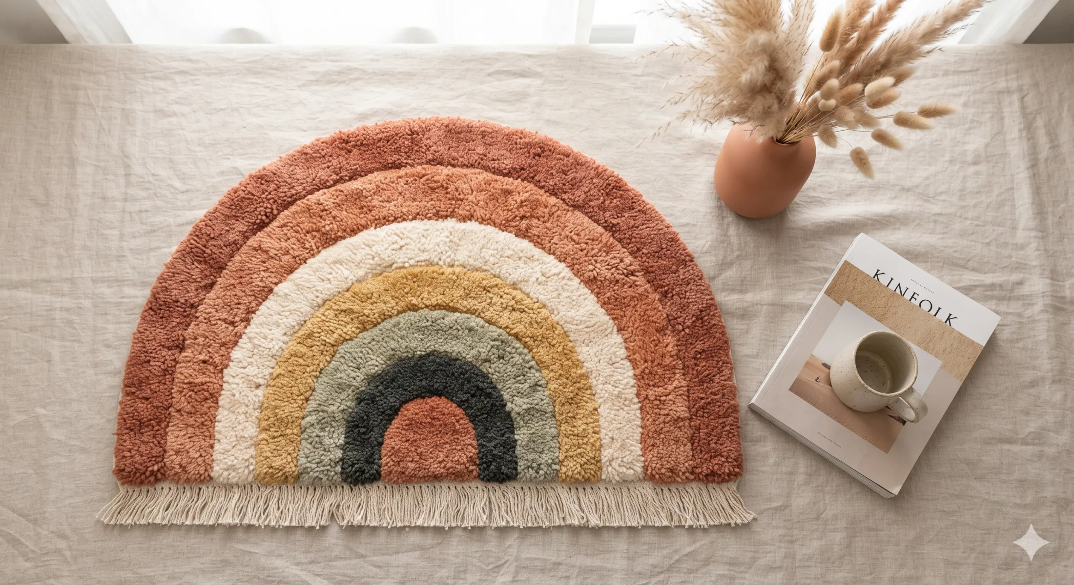 Boho Sunset Arch Custom Tufted Rug