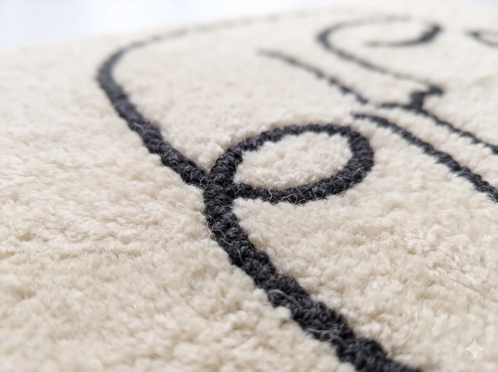 Minimalist Abstract Face Custom Tufted Rug